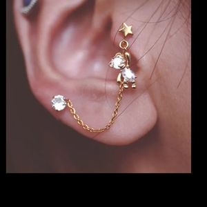 Bear Tragus Earring